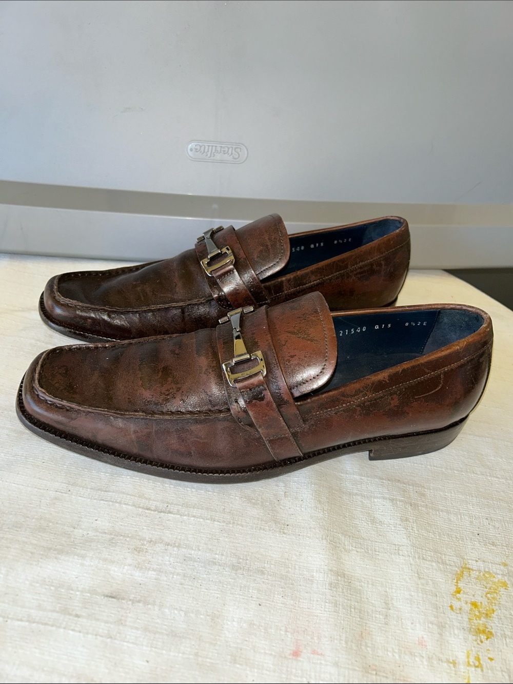 Salvatore Ferragamo Brown Leather Bit Loafers